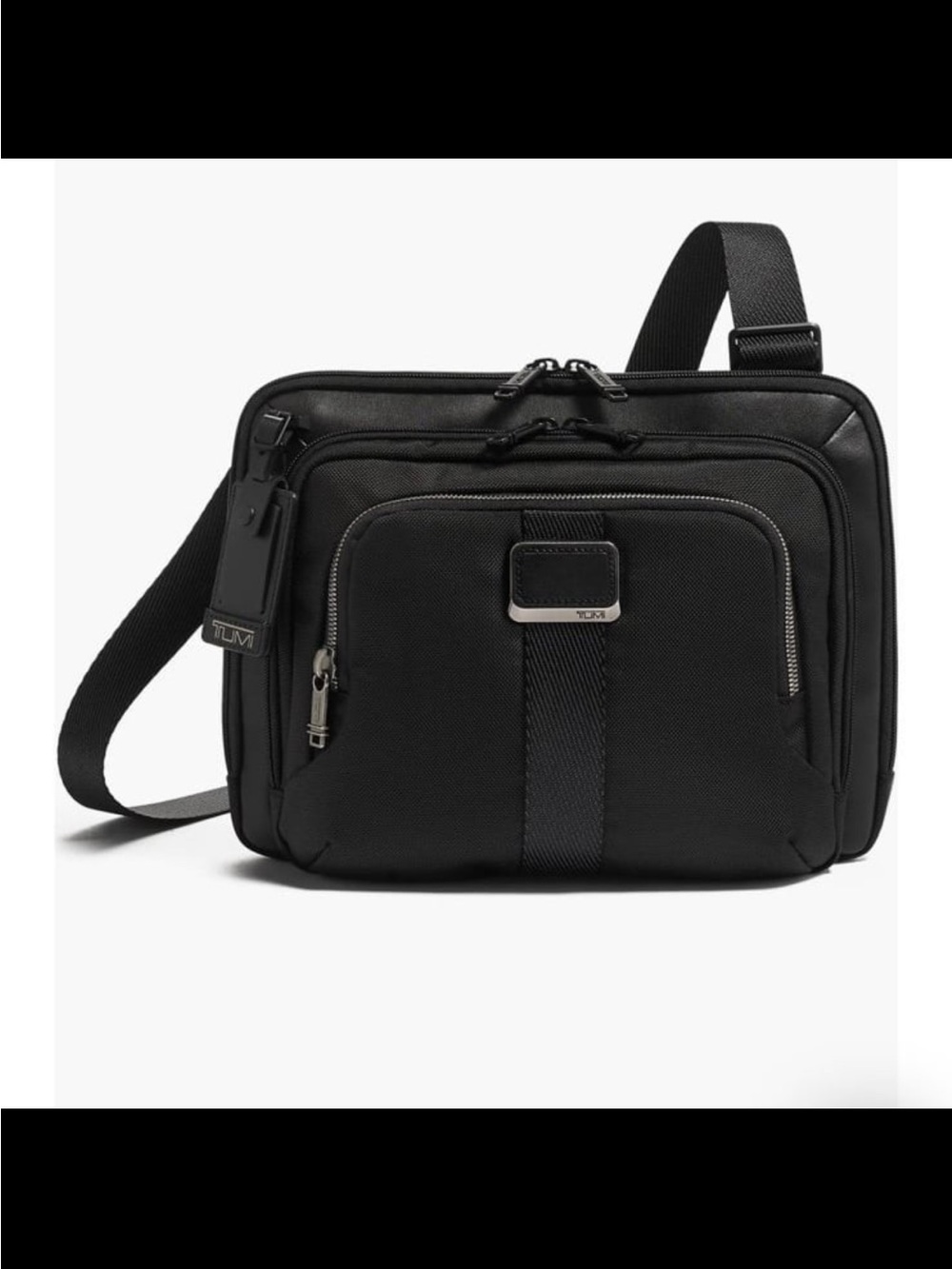 NWT TUMI men’s Jackson crossbody bag 9.75”x13”x2” black